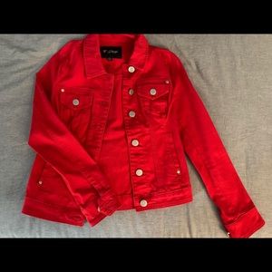 Red Guess Jean Jacket
